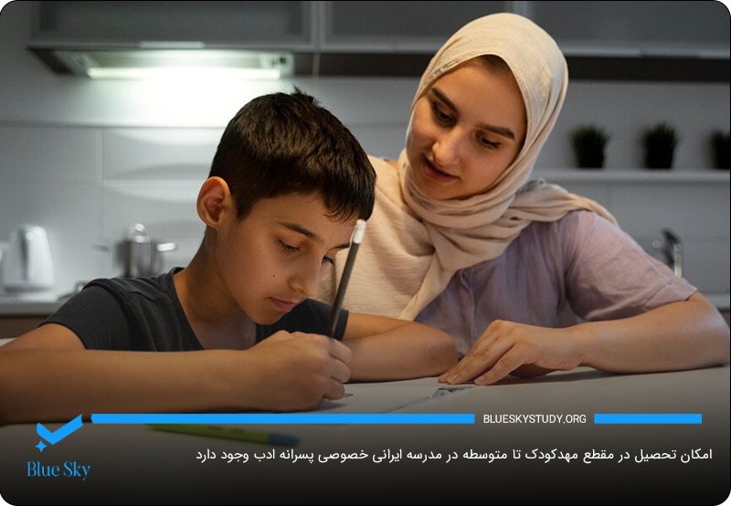 مدرسه ایرانی خصوصی پسرانه ادب؛ یکی از مرکزهای آموزشی برای دانش‌آموزان ایرانی در دبی